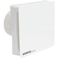 Manrose CQF100T 100mm (4") Axial Bathroom Extractor Fan with Timer White 240V (989GY)