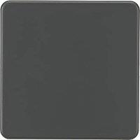Knightsbridge 1-Gang Blanking Plate Anthracite (989TY)