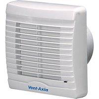 Vent-Axia 251410 100mm (4") Axial Bathroom Extractor Fan with Timer White 240V (99080)