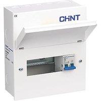 Chint NX3-8MS 8-Module 6-Way Part-Populated Main Switch Consumer Unit (990FT)