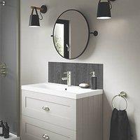 Splashwall Vanity Splashback Matt Brown 250mm x 800mm x 4mm (990KU)