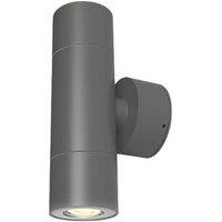 4lite WiZ Connected Outdoor LED Smart Up & Down Wall Light Graphite 4.9W 345lm (990PH)