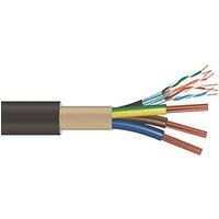 Time EV-Ultra Black 3-Core 10mm & Cat 5e 4-Pair EV Charging Cable 1m Coil (990RG)