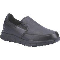 Skechers Nampa Annod Size 6 Womens Black Slip-On Occupational Work Shoes (990XT)