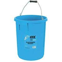 OX Plastic Plasterers Bucket Blue 25Ltr (991HP)