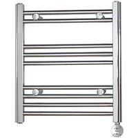 Towelrads 550mm x 500mm 682BTU Chrome Flat Electric Towel Radiator (991RY)