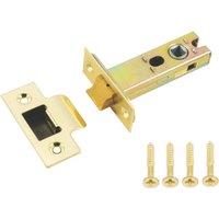 Smith & Locke Brushed Brass Heavy Duty Tubular Mortice Latch 76mm Case - 57mm Backset (991TE)