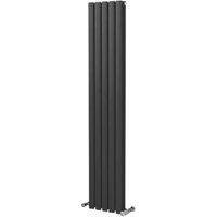 Ximax Fortuna 1500mm x 294mm 2532BTU Anthracite Vertical Designer Radiator (991TP)