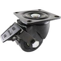 Select Machine Swivel Brake Castor 75mm Black (991YY)