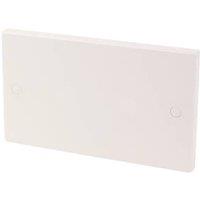 Essentials 2-Gang Blanking Plate White (9920D)