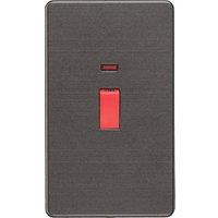 Knightsbridge 45A 2-Gang DP Control Switch Smoked Bronze with LED (993VR)