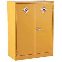 Barton 2-Shelf Hazardous Substance Cabinet Yellow 915mm x 457mm x 1219mm (993VV)
