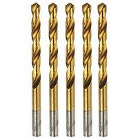 Erbauer Straight Shank Metal Drill Bits 10mm x 133mm 5 Pack (99465)