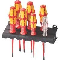Wera Kraftform Plus 160 iS/7 Rack Mixed VDE Screwdriver Set 7 Pieces (994FP)