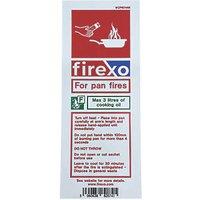 Firexo Non Photoluminescent Pan Fire Extinguisher Sachet Sign 200mm x 80mm (994PP)
