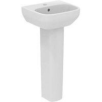 Ideal Standard i.life A Handbasin & Pedestal 1 Tap Hole 400mm (995HM)