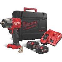 Milwaukee M18 FMTIW2F12-502X FUEL 18V 2 x 5.0Ah Li-Ion RedLithium Brushless Cordless Impact Wrench (995KR)