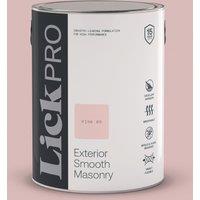 LickPro 5Ltr Smooth Pink 05 Masonry Paint (995TM)