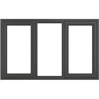 Crystal Left & Right-Hand Opening Clear Double-Glazed Casement Anthracite on White uPVC Window 1770mm x 1040mm (996JP)