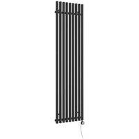 Terma Rolo 1000W Electric Smart Designer Radiator 1800mm x 480mm Black 3410BTU (996RH)