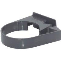 FloPlast MiniFlo Round Downpipe Clips Anthracite Grey 50mm 10 Pack (996YE)