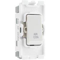 British General Nexus 800 Grid 20A Grid DP 'Air Con' Printed Switch White (997PY)