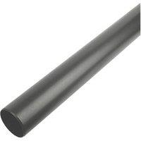 FloPlast Push-Fit Plain-End Pipes Cast Iron Effect 110mm x 1.8m 2 Pack (99851)
