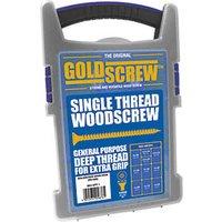 Goldscrew PZ Double-Countersunk Woodscrews Trade Case Grab Pack 1000 Pcs (99867)