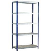 Barton Ecorax 5-Tier Metal Garage Shelving Unit 900mm x 450mm x 1760mm (99871)