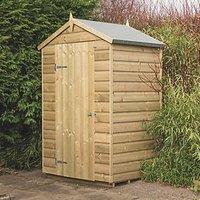 Rowlinson Oxford 4' x 3' (Nominal) Apex Shiplap T&G Timber Shed (998PP)