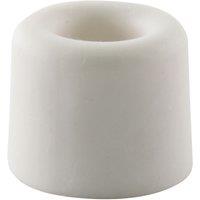 Smith & Locke Cylindrical Rubber Door Stop 30 x 24mm White 10 Pack (998TE)