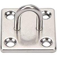 Essentials Stainless Steel Staple on Plates 50mm x 50mm 2 Pack (999FE)