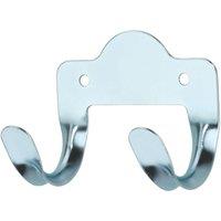 Essentials Double Hooks Silver 64mm 5 Pack (999TA)