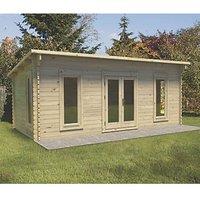 Forest Arley 19' 6" x 10' (Nominal) Pent Timber Log Cabin (999TF)