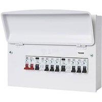 MK Sentry 12-Module 6-Way Populated High Integrity Dual RCD Consumer Unit (999VF)