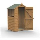 Forest 4' x 3' (Nominal) Apex Shiplap T&G Timber Shed with Assembly (202FL)
