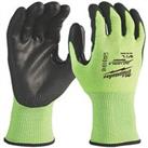 Milwaukee Hi-Vis Cut Level 3/C Gloves Fluorescent Yellow Large (206GC)