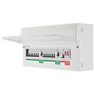 British General Fortress 22-Module 12-Way Populated High Integrity Dual RCD Consumer Unit with SPD (
