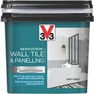V33 Renovation Wall Tile & Panelling Paint Satin Soft Grey 750ml (211FW)