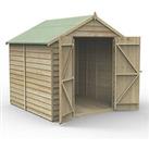 Forest 4Life 7' x 7' (Nominal) Apex Overlap Timber Shed (214FL)