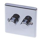 LAP 2-Gang 2-Way LED Dimmer Switch Polished Chrome (22282)