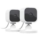 Blink Mini Mains-Powered White Wireless 1080p Indoor Square Smart Camera 2 Pack (223PG)