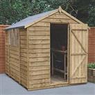Forest 6' x 8' (Nominal) Apex Overlap Timber Shed with Base & Assembly (224JR)
