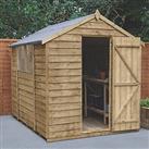 Forest 6' x 8' (Nominal) Apex Overlap Timber Shed with Base (229JR)