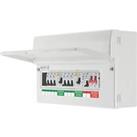 British General Fortress 16-Module 8-Way Populated High Integrity Main Switch Consumer Unit with SPD