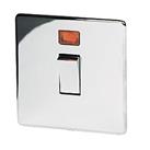 Crabtree Platinum 20A 1-Gang DP Control Switch Polished Chrome with Neon (25676)
