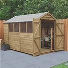 Forest 6' x 10' (Nominal) Apex Overlap Timber Shed with Assembly (262JR)