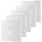 British General 900 Series 20A 16AX 1-Gang 2-Way Light Switch White 5 Pack (268PM)