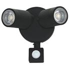 Luceco Outdoor LED Wall Light With PIR Sensor Black 10W 720lm (269CC)