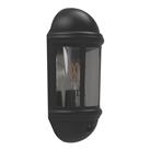 4lite Outdoor Half Wall Light/Lantern With PIR Sensor Black (269RR)